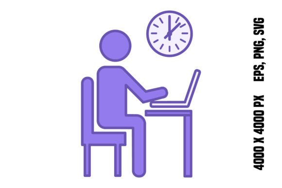 Color Icon Work in the Office: Friendly Graphics & Icons for Local Brands