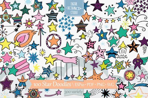 Color Star Constellation Graphics