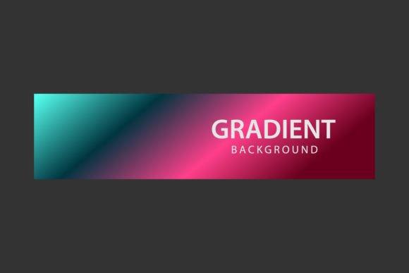 Colorful Vibrant Gradient Color Banner for Graphic Templates