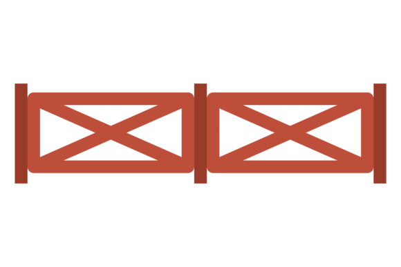 Farm Barrier Color Icon: Countryside Woo Graphics