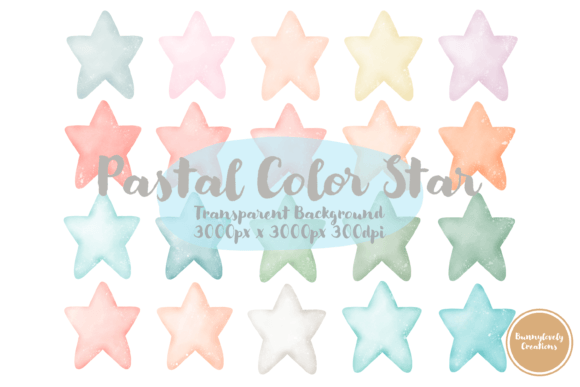 Pastal Color Stars: Graphics for Creative Crafting