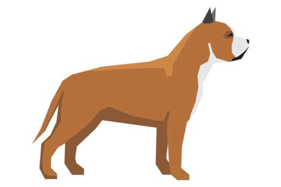 Pit Bull Breed Color Icon: Graphics & Illustrations
