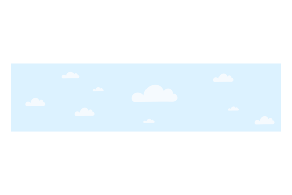 Sky with White Fluffy Clouds. Day Color Graphics