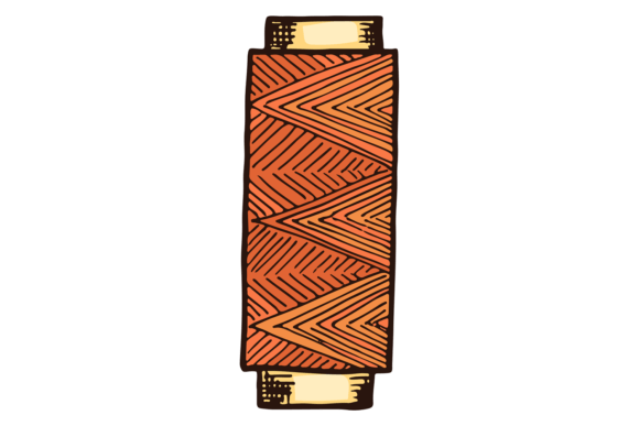 Thread Spool Color Drawing Graphics & Illustrations
